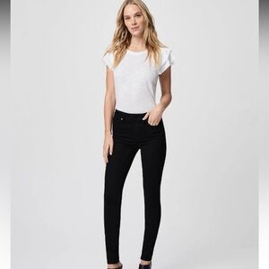 PAIGE Black Shadow Hoxton Ultra Skinny Jeans Size 30 Women’s